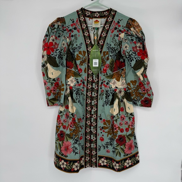 FARM Rio Dresses & Skirts - Farm Rio Blue Beauty Bouquet Mini Dress Medium NWT